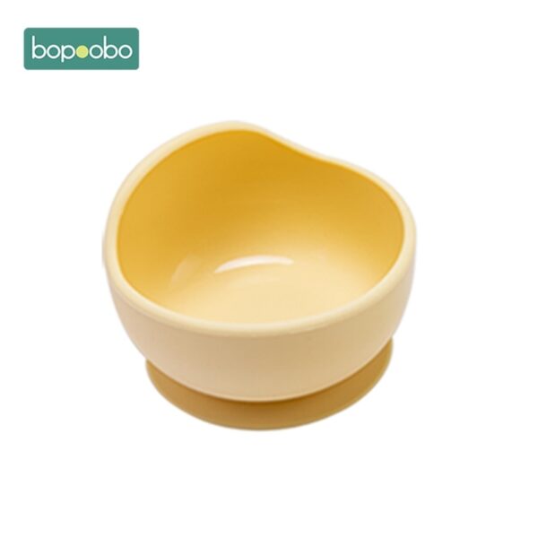 Bopoobo 1PC Silicone Bowl Baby BPA Free Silicone Chewing Food Grade Newborn Accessories Teeth Baby Feeding Supplies