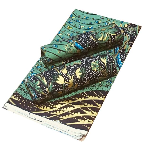 2021 African Gold Wax Fabric 100% cotton High Quality Nigeria Fabric Wax Print Ankara Wax For Sewing 6yards Women Fabric