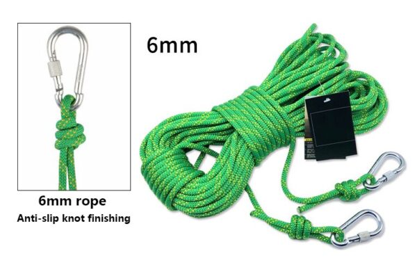 13.5diameterProfessional Rock Climbing Cord Outdoor Hiking Accessories Rope Can withstand 2700kg High Strength Cord Safety Rope