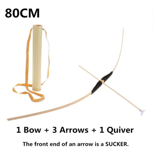 Safe Bamboo Bow And Arrow Toy Set Hero Cosplay Outdoor Sports Kids Toy Gift Boy Favors Craft