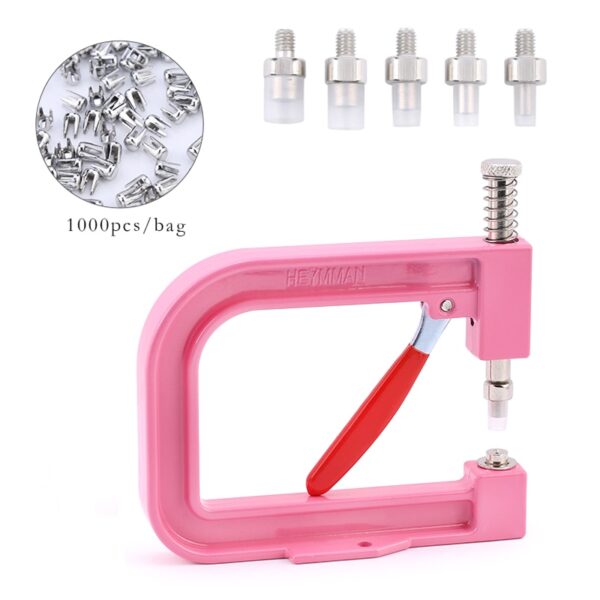 Pearl Setting Machine and Hand Press Pearl Setting Tools, Beads Rivet Fixing Machine with Pearl Beads Screw Heads for DIY Crafts