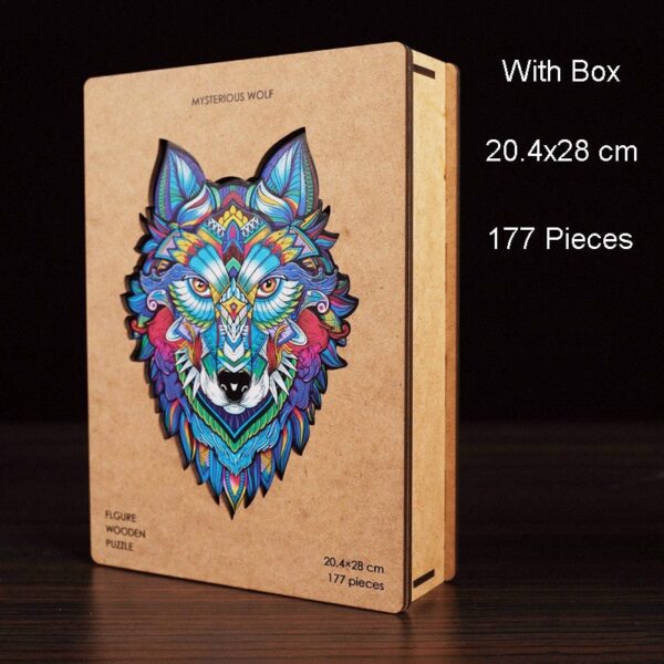 Wooden Puzzle For Kids Children DIY Wooden Puzzles Each Piece Is Animal Shaped Christmas Gift Wooden Jigsaw Puzzle Dropshipper