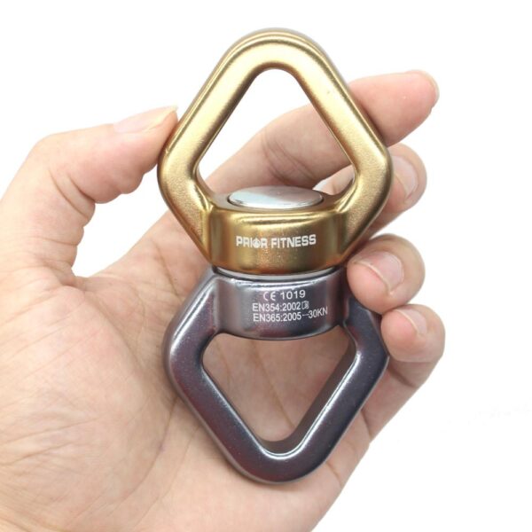 Fitness CLIMB 30KN CARABIN Universal Ring Gimbal Ring Rotary Connector Rotational Hammock Swing Spinner Rope Swivel Connector