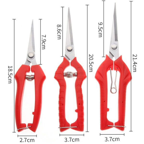 Garden Household Potted Weed Branches Small Scissors Pruning Shears Fruit Picking Scissors Gardening Tools Steel Blades