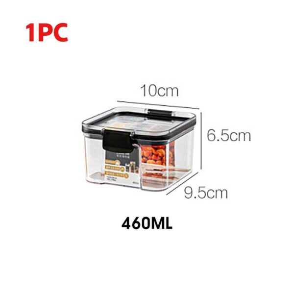 Food Storage Container Plastic Kitchen Refrigerator Noodle Box Multigrain Storage Tank Transparent Sealed Cans 460-1800ml