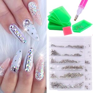 1440pcs AB White Nail...