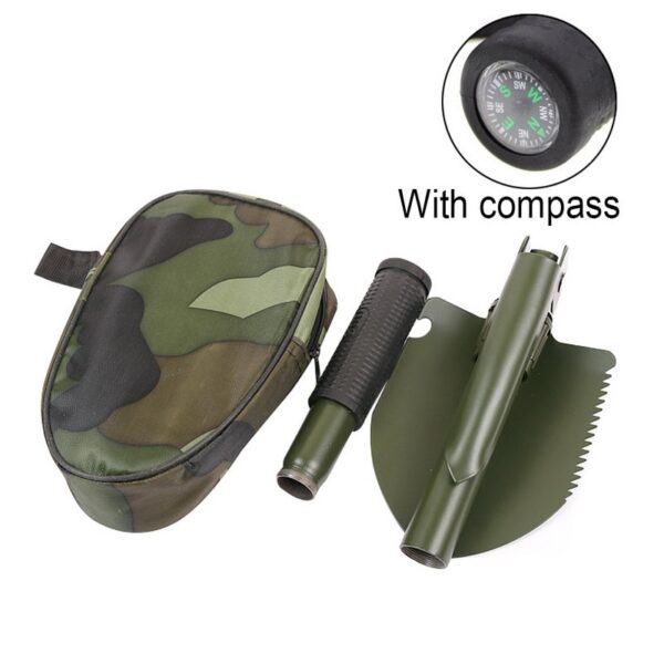 Military Portable Folding Shovel Multifunction Stainless Steel Survival Spade Trowel Garden Camping Outdoor Tool Garden Tools