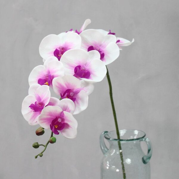 9 Head Real Touch PU Latex Phalaenopsis Artificial Flower Orchid Home Decor Bedroom Potted Plants DIY Wedding Material Wholesale