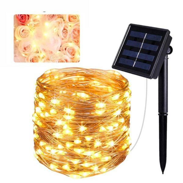 50-300 LED Solar Power Strip Rope Lights Outdoor Waterproof Garden Fairy String Light Xmas Outdoor Light for Garden Decoration