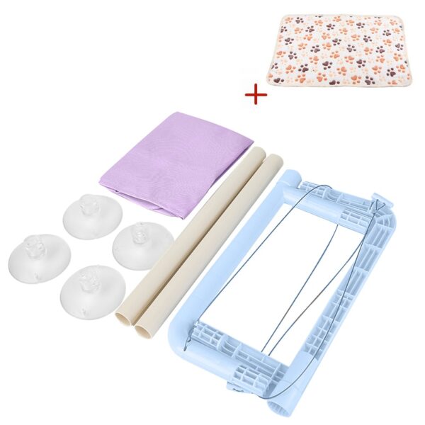 Cute Cat Hanging Beds Comfortable Sunny Seat Window Mount Pet Hammock Soft Pet Shelf Seat Beds Supplies Detachable Bearing 20kg