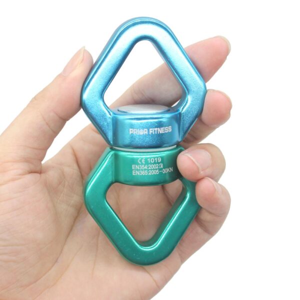 Fitness CLIMB 30KN CARABIN Universal Ring Gimbal Ring Rotary Connector Rotational Hammock Swing Spinner Rope Swivel Connector