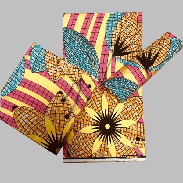2021 African Gold Wax Fabric 100% cotton High Quality Nigeria Fabric Wax Print Ankara Wax For Sewing 6yards Women Fabric