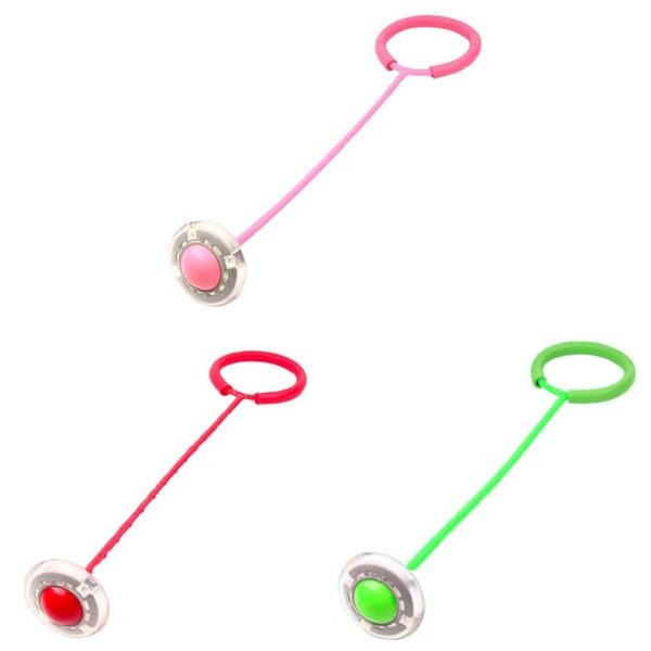 Flash Jumping Foot Force Ball Kids Outdoor Fun Sports Toy Led Children Jumping Force Reaction Training Ball Child-Parent Games