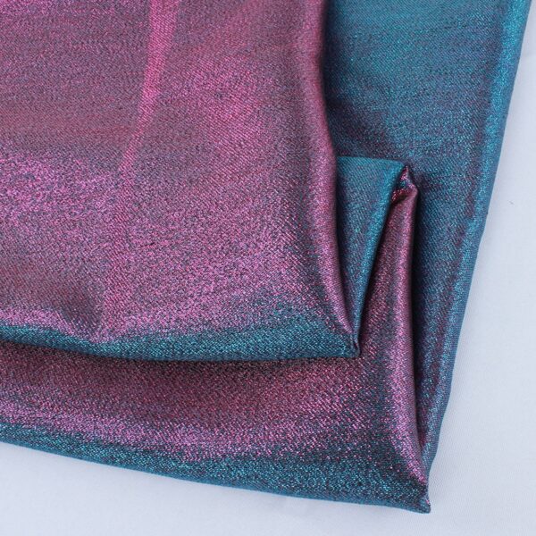 Gorgeous Iridescent jacquard fabric metallic yarn polyester fabric fashion DIY clothing bags 150cm wide by yard