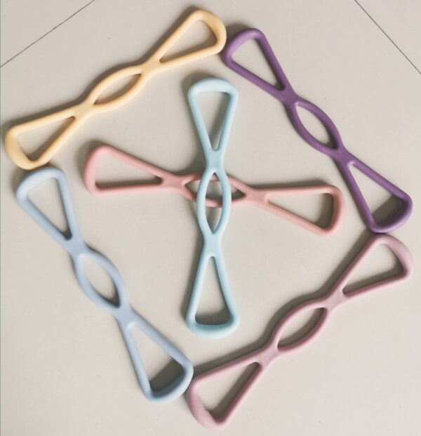 8 Word Tension band Resistance Exercise Elastic Band Fitness Yoga Gum Resistance Rubber Bands Extension Training Fitness