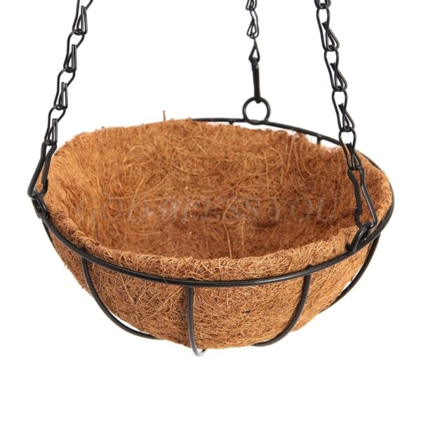 Hanging Coconut Vegetable Flower Basket Liners Planter Garden Decor Iron Art Drop Shipping