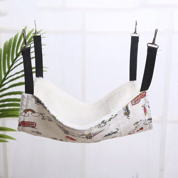 Designer Pet Cat Guinea Pig Hammock Cotton Ferret Mouse Hanging Bed Rodent Cartoon Print Products