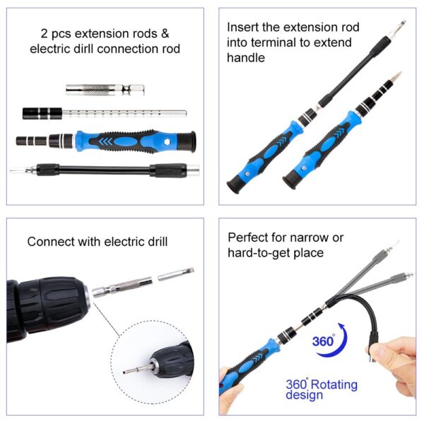 115/110 in 1 Screwdriver Set Mini Precision Screwdriver Multi Computer PC Mobile Phone Device Repair Hand Home Tools