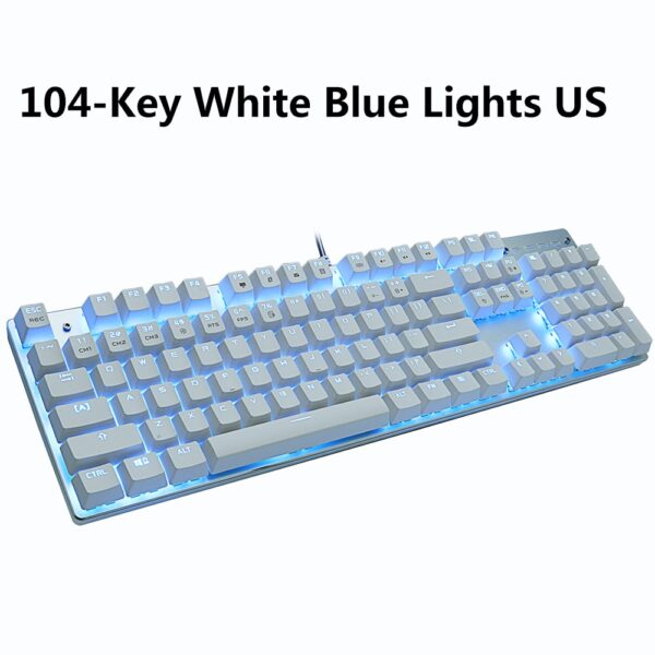 METOO zero Wired Gaming Mechanical Keyboard Game 87/104 Anti-ghosting Russian/US Blue Black Red switch Backlit For pro gamer Lap