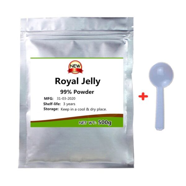 New Harvest Royal Jelly 99% Powder,Royal Jelly Lyophilized,Grade 5A Nutrition Supplements,Anti Aging,Boost Energy,Longer Life