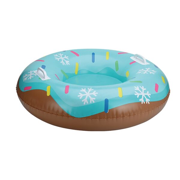 Children Skiing Ring Pvc Snow Sled Tire Tube Kid Ski Pad Outdoor Skiing Sports Family Games With Handle Safey Entertainment