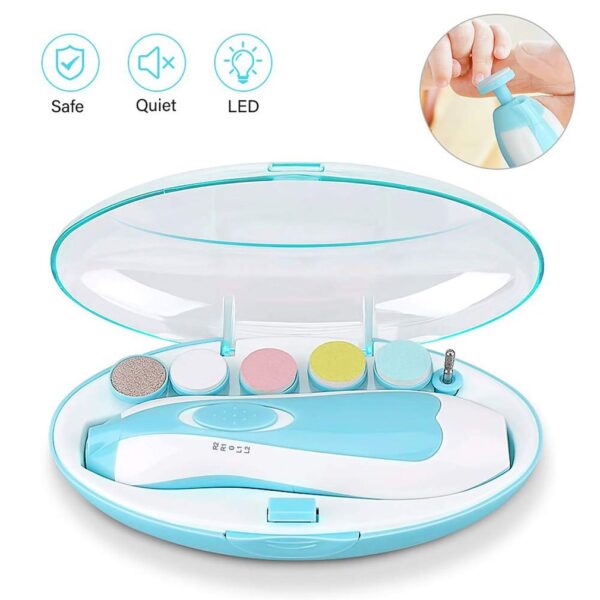 6-In-1 Multi-function Baby Electric Nail Polisher Baby Manicure Grinding Machine Nail Care Manicure Tools