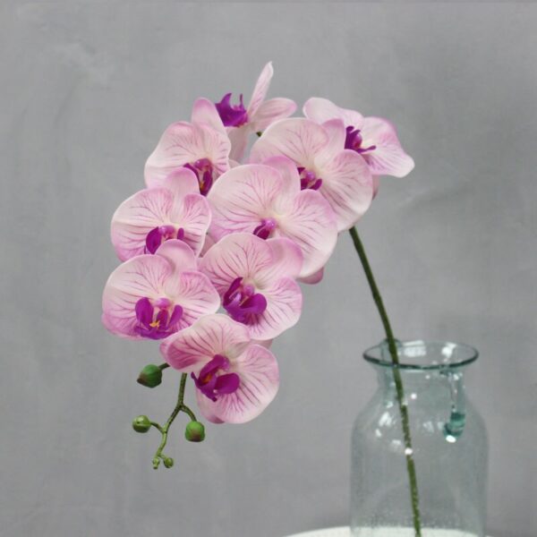 9 Head Real Touch PU Latex Phalaenopsis Artificial Flower Orchid Home Decor Bedroom Potted Plants DIY Wedding Material Wholesale