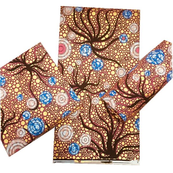 2021 African Gold Wax Fabric 100% cotton High Quality Nigeria Fabric Wax Print Ankara Wax For Sewing 6yards Women Fabric