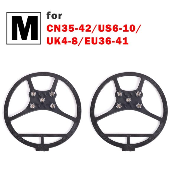 Mosodo 1pair Anti-Skid Snow Ice Gripper Winter Unisex Shoe Cleats Grips Spikes Crampons Fishing Climbing Anti Slip Shoes Cover