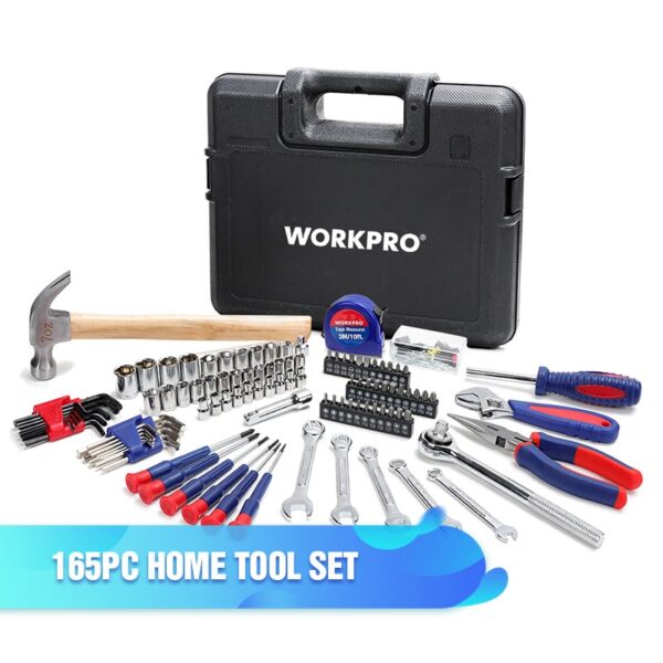 WORKPRO Home Tool Set Household Tool Kits Socket Set Screwdriver Set Home Repair Tools for DIY Hand Tools