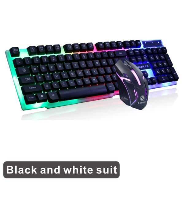 LED Luminous Gaming Keyboard Mouse Combos USB Wired Gamer Kit Backlight Waterproof Multi-Media Keyboard And Mouse Set For PC