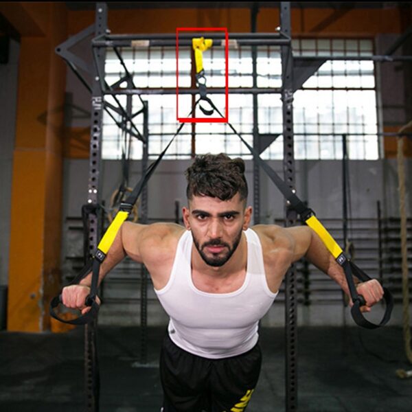 Extension Band for Suspension Trainer 95cm Assistance Strap with Anchoring Solution Hook Suspension Exerciser Extend Rope