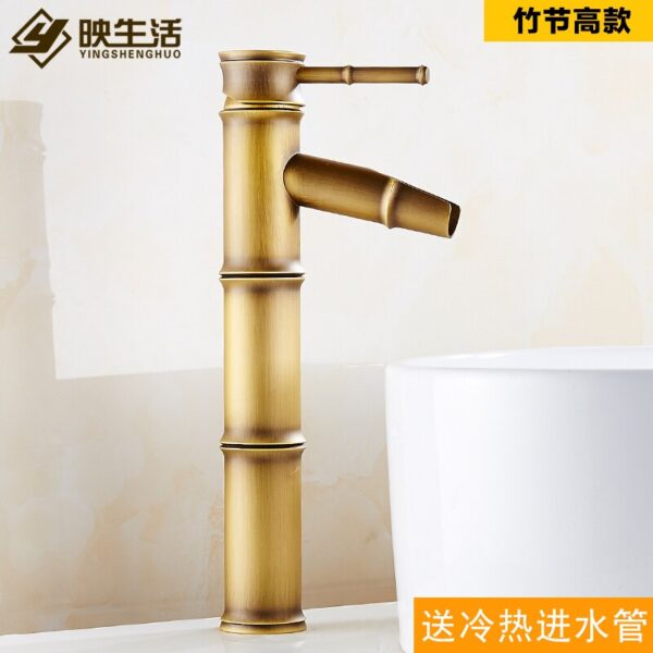 Antique Diverter Basin Faucet Mixer Gold Retro Bathtub Basin Faucets Sink Waterfall Torneira Banheiro Home Improvement EA6TPL
