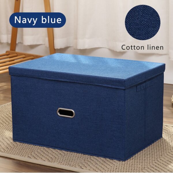 Multiple Models/Brand New/ Large Capacity Cotton Linen Folding Storage Box With Lid Clothing/Toy Storage Household Organization