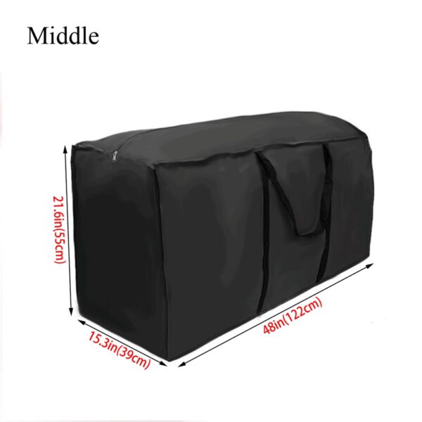 Black Heavy Duty Waterproof Garden Furniture Covers Outdoor Cushion Storage Bag Christmas Tree Organizer