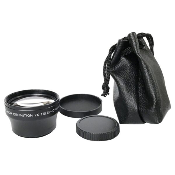 BGNing Optical Glass 37mm 2X/52mm 2X Telephoto Lens 52mm 10X Macro Lens with 52mm/58mm UV Filter Thread for Nikon DSLR Camera