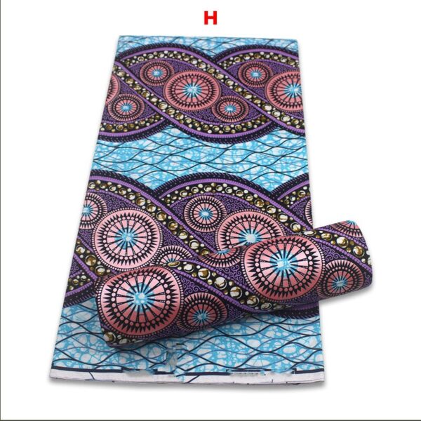 2021 African Gold Wax Fabric 100% cotton High Quality Nigeria Fabric Wax Print Ankara Wax For Sewing 6yards Women Fabric