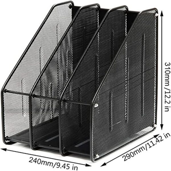 Desk Organize Office Storage Box Desktop File Rack Home Bookends Book Holder Business A4 Document Trays Magazine Pen Holder