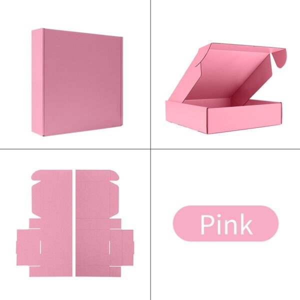 5pcs/10pcs/kraft box wholesale color package carton small gift box Wigs blank 3layer corrugated box customized size printed logo