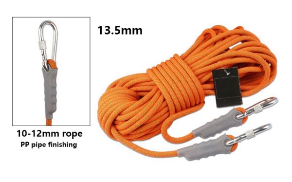 13.5diameterProfessional Rock Climbing Cord Outdoor Hiking Accessories Rope Can withstand 2700kg High Strength Cord Safety Rope