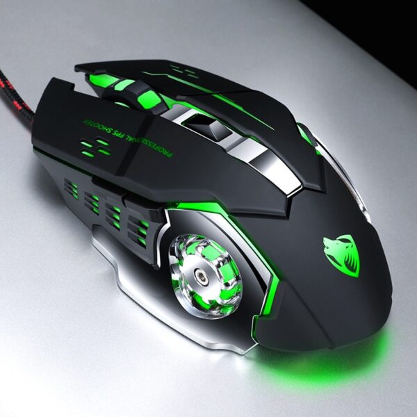 Wired Gaming Mouse USB Optical Gamer Mouse Ergonomic Mice 6 Buttons 3200DPI Computer Programmable Mouse For PC Laptop Desktop
