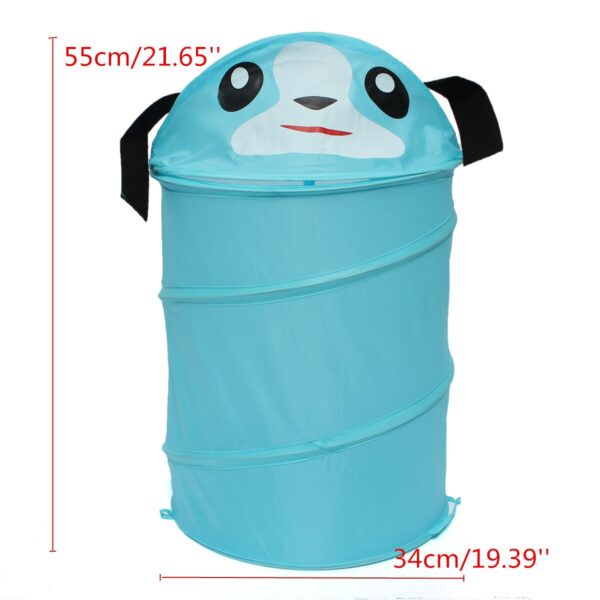 32x45cm Foldable Animal Design Laundry Basket Toy Storage Box Super Large Bag Cotton Washing Dirty Clothes Big Basket Organizer