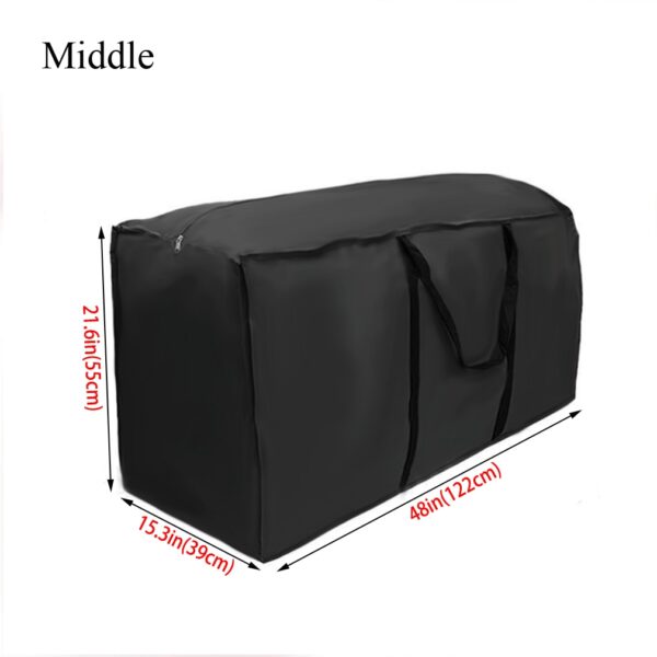 Black Heavy Duty Waterproof Garden Furniture Covers Outdoor Cushion Storage Bag Christmas Tree Organizer