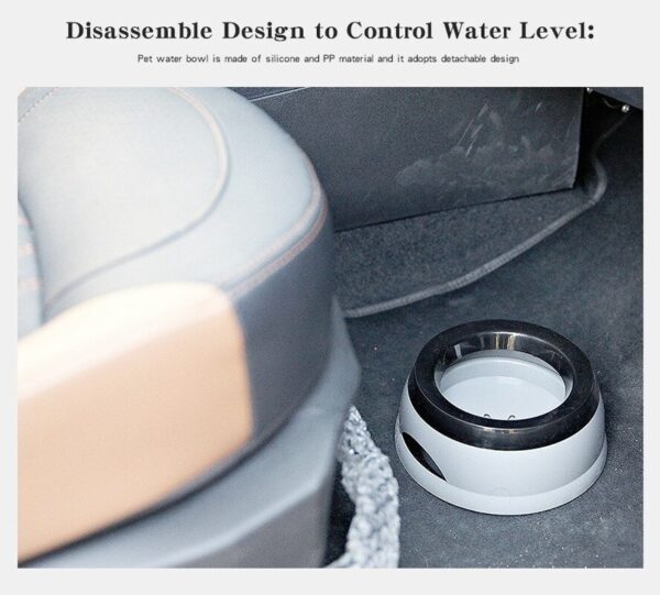 Pet Car-borne Bowl Anti-slip Anti-splash Non-wet Mouth Floating Bowl Cat Dog Supplies Dog Drinking Bowl Dog Food Container