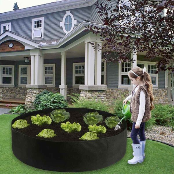 Breathable Felt Growing Bag Large Vegetable Potato Flower Pot Garden Planting Anti-Corrosion Raised Planting Bed Container