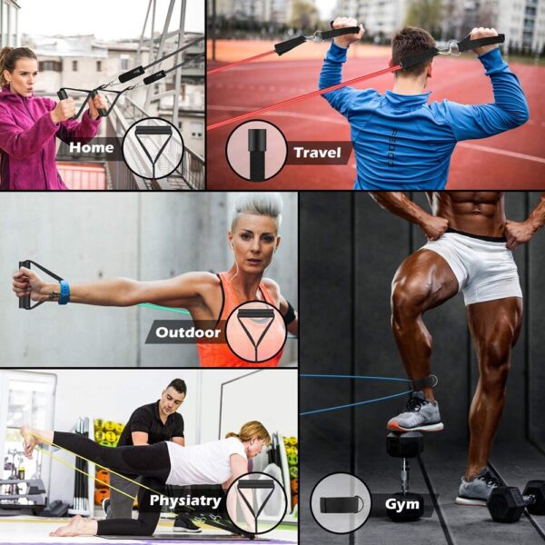 Resistance Bands Pull Rope Sport Set Expander Yoga Exercise Fitness Rubber Tubes Band Stretch Training Home Gyms Workout Elastic