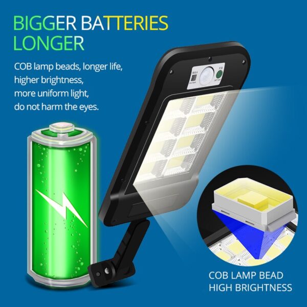 8000LM BIG Solar Light Street Lamp 8COB Induction LED Solar powered Waterproof PIR Motion Big Light for Garden Courtyard Lights