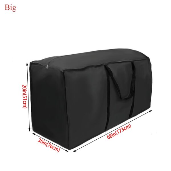 Black Heavy Duty Waterproof Garden Furniture Covers Outdoor Cushion Storage Bag Christmas Tree Organizer
