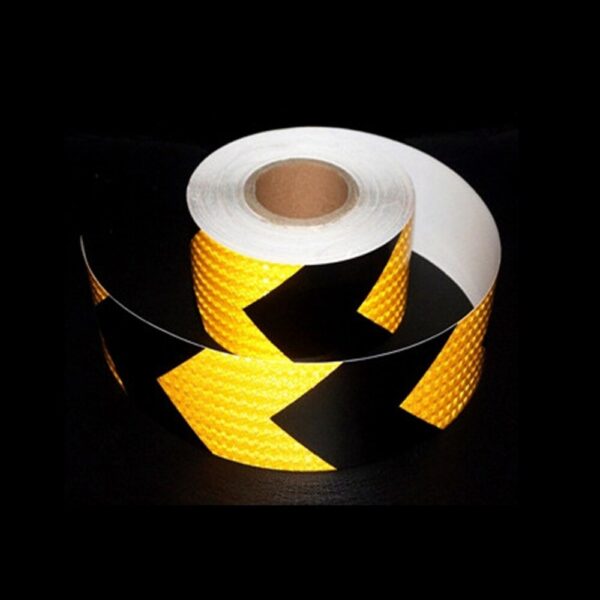 Arrow Conspicuity Tape Reflective Safety Warning Sign Car Truck RV Reflective Hazard Tape Conspicuity Safety Marking Fluorescent