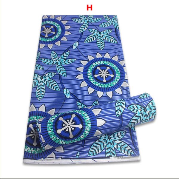 2021 African Gold Wax Fabric 100% cotton High Quality Nigeria Fabric Wax Print Ankara Wax For Sewing 6yards Women Fabric